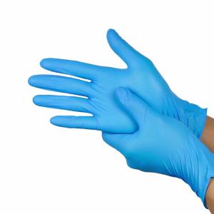 Quality Food Grade 100 Pieces Disposable Nitrile Gloves Powder Free wholesale