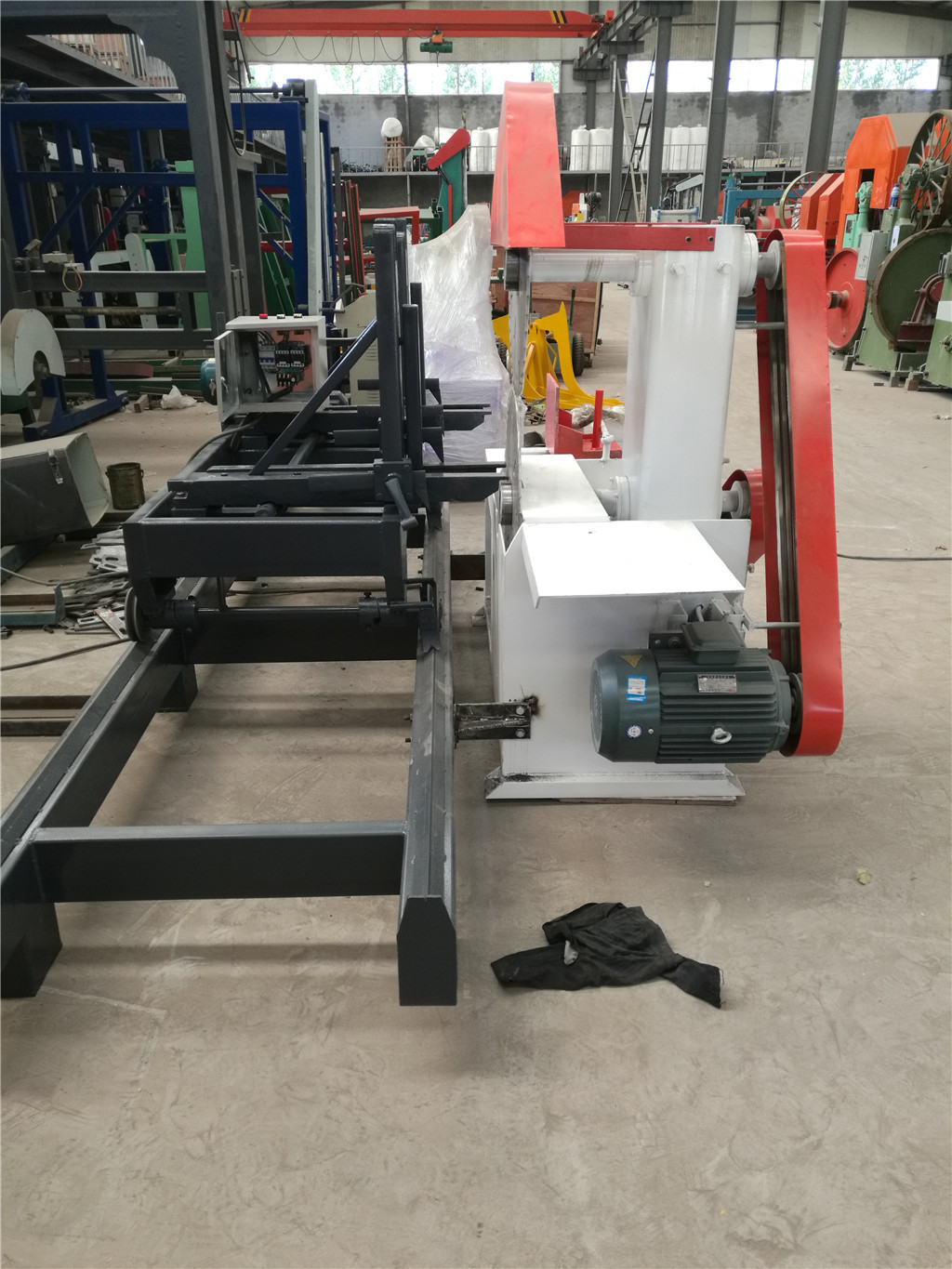 Double blades log sawing machine , electric table saw, wood cutting circular sawmill