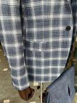 Plaid Striped 3 Piece Tuxedo Suit