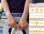 Metallic temporary tattoo, Custom temporary tattoo, fake tattoo