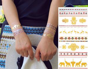 Quality Metallic temporary tattoo, Custom temporary tattoo, fake tattoo wholesale