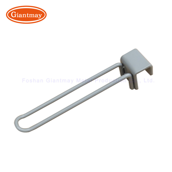 Metal Square Tube Hook With Price Tag Hanging Bar Hooks