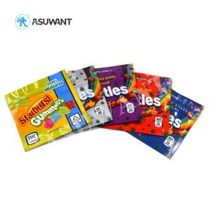 Quality VMPET Aluminum Mylar Gummy Smell Proof Mylar Bags 3.5g wholesale