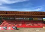 Football Sports Stadium Seats Polymer Middle Backrest On Concrete Platform