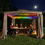 Self Adhesive Waterproof Solar Strip Light Outdoor 2835 SMD RGB CCT 2700K-6500K