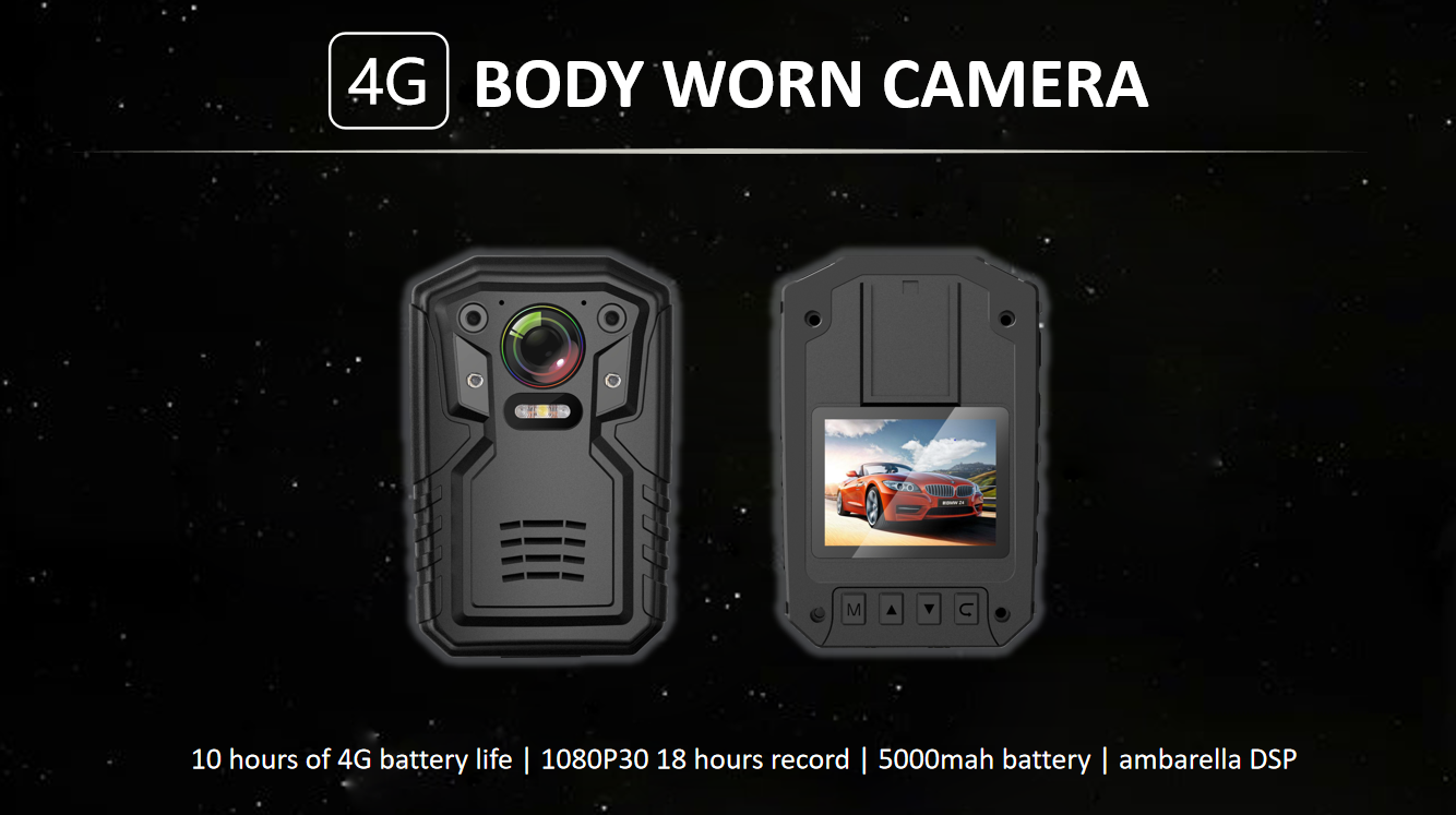 128GB SD Card Body Cameras For Security 4G GPS 1080P Portable Video Recorder
