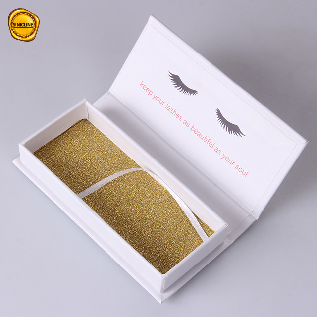 Empty Custom Eyelash Packaging Box Paperboard / Art Paper / Coated Paper Rigid Material
