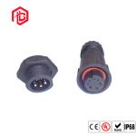 Black Solder K19 4 Pole Waterproof Panel Mount Connector