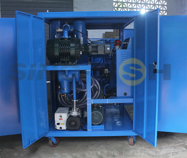 VFD Model 12000L / H Vacuum Insulation Oil Purifier 150 KW Dehydration Degassing