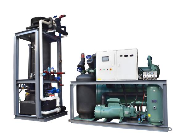 PLC Control Industrial Ice Machines Stainless Steel Material Ice Making