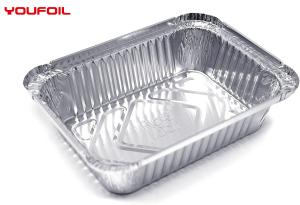 Quality Recycled Aluminium Foil Food Container Rectangular Aluminum Tray OEM wholesale