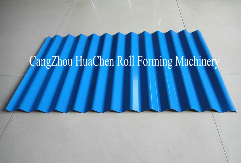 5.5KW Hydraulic corrugated sheet roll forming machine , Glazed Tiles Roll Forming Machinery