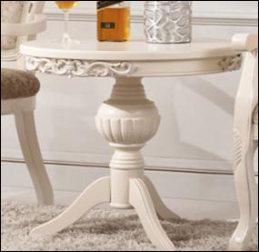 Quality luxury French style round wooden coffee table wholesale