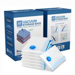 Quality 70 To 100 Microns Vacuum Seal Bags For Clothes With Pump For Mattress Foldable wholesale