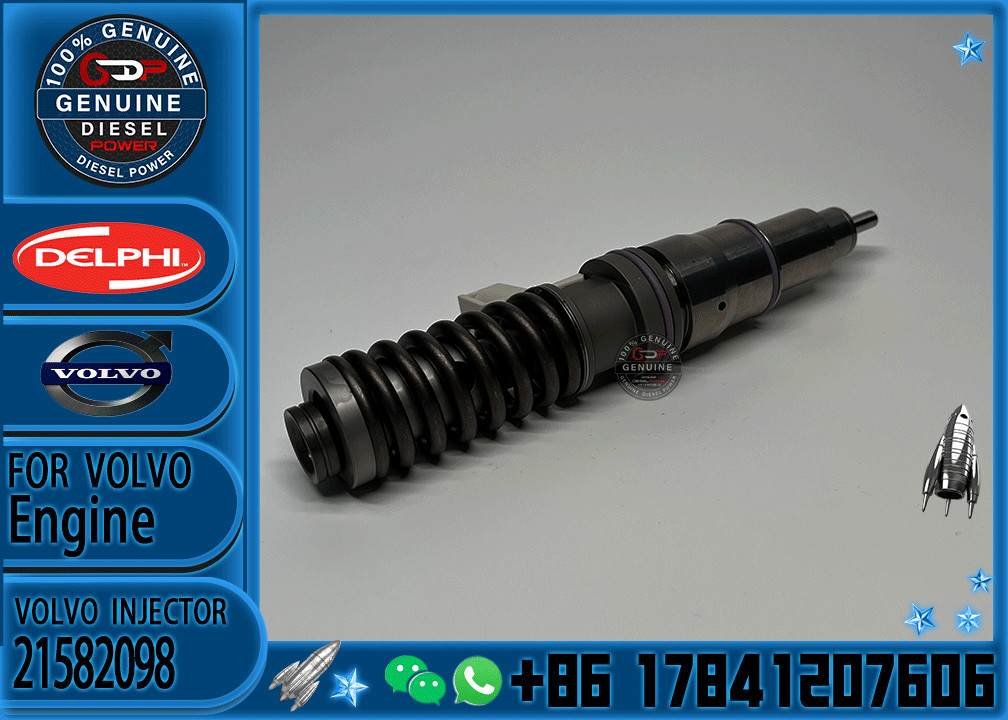 Injector Diesel Fuel Injector 21582098 7421582098 21644600 85003950 BEBE4D36001 BEBE4D11201 E3.18 for RVI MD9 3503 EURO 4