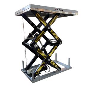 Quality 1000kg Stationary Double Scissor Lift Table Max Height 1780mm wholesale