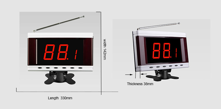 S611A Digital Restaurant Pager System wireless display screen monitor
