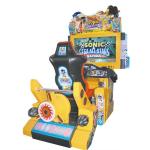 Arcade game red color fiberglass material high definition LCD shooting
