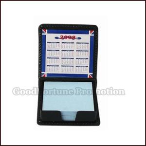 Quality Promotional PU Material Memo pad holder customed gift logo wholesale