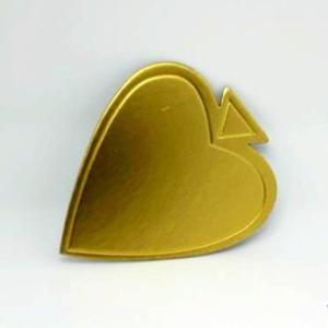 Quality Sweet heart Golden cake boards with handle wholesale