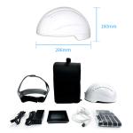 White Black 810nm Infrared Photobiomodulation Brain Helmet For Depression