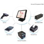 17 Inch Black Color Point Of Sale Systems , 32GB Small Windows Based Pos