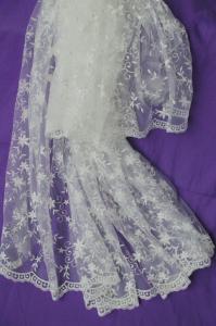 Quality hot sale fashion embroidery lace fabric for wedding dress wholesale