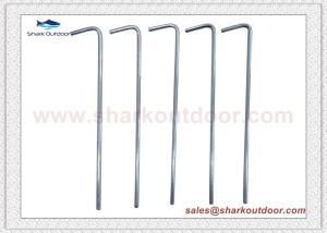 Quality Galvanized Non-Rust Silver Metal Anchoring Tent Stakes Pegs for Outdoor Camping wholesale