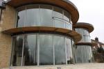 Hotel Curved Clear Tempered Glass Panels for Shopping Mall Building 3mm-12mm