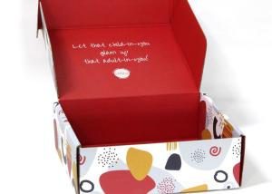 Quality CMKY Embossing 250gsm UV Varnish Corrugated Paper Box wholesale