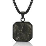 Waterproof Forged Carton Fiber Jewelry Hypoallergenic Square Bar Geometric