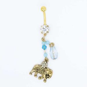 Quality Elephant Dangle Body Piercings Jewellery 316 Stainless steel OEM ODM wholesale