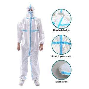 Quality Anti Virus Disposable Isolation Gown , Hospital Waterproof Isolation Gown wholesale