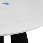 Round Kitchen Mid Century Dining Table Modern Type With Ceramic Top