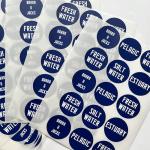 LOGO Tamper Seal Stickers Bottle Round Label Sticker