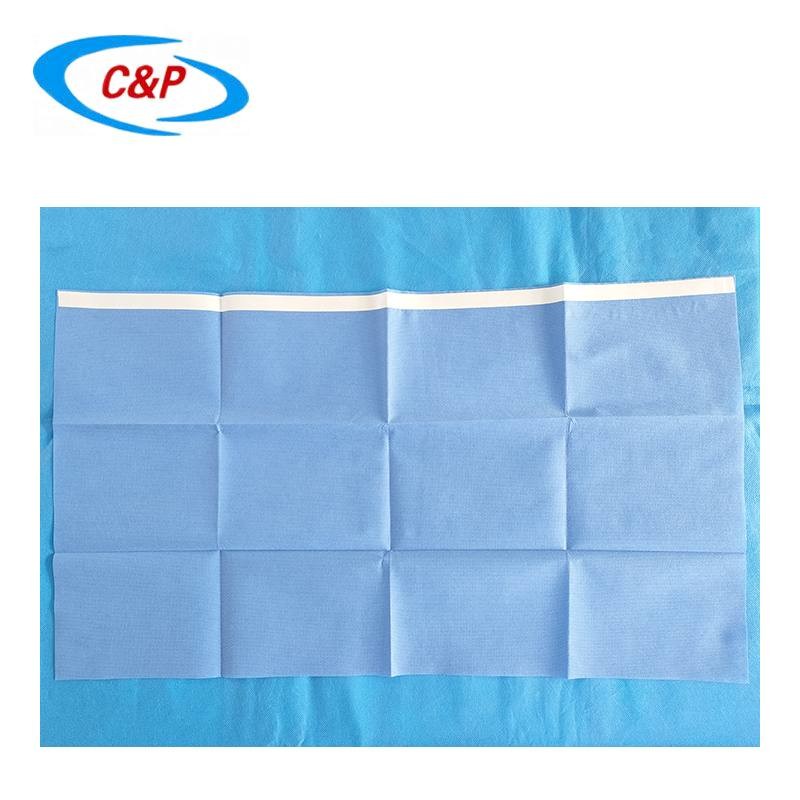 Absorbent Blue SMS Disposable Surgical Side Drape With Adhesive Supplier