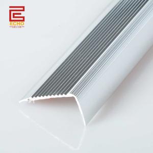 Quality Durable Aluminium Metal Stair Nose Trim External Floor Step Nosing Profiles wholesale