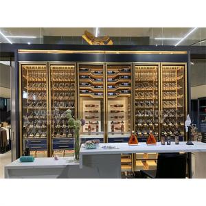 Quality Commercial Cooling Metal Stainless Steel Wine Cabinet Display Racks wholesale