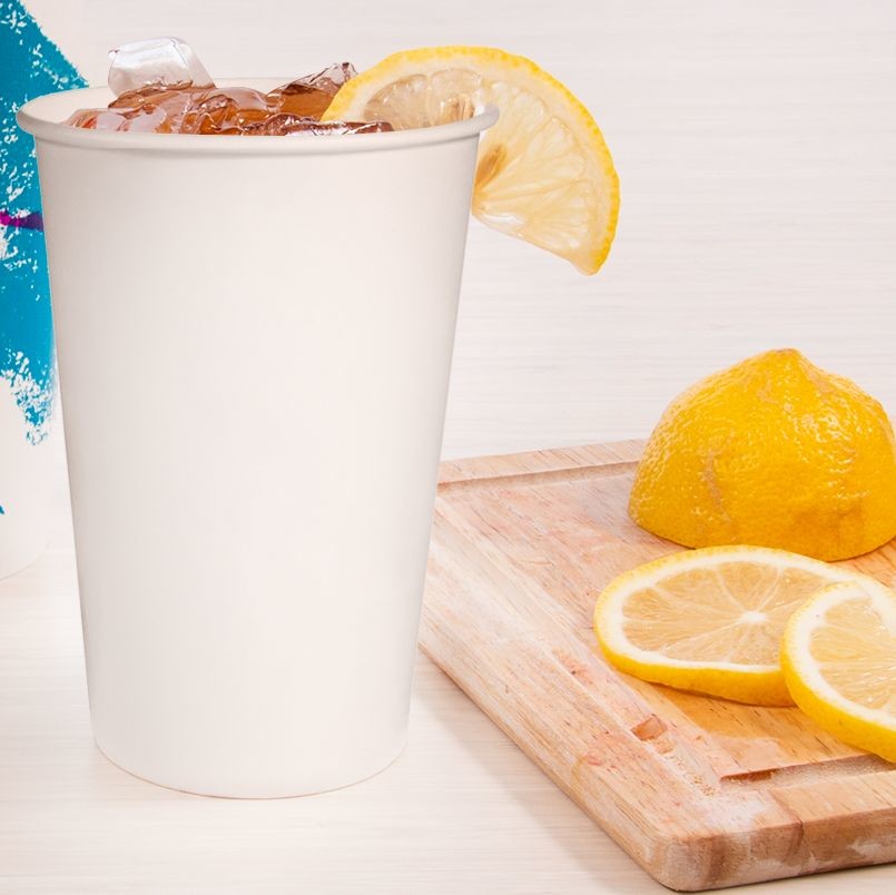 2.5oz - 32oz Paper Cold Cups Bpa Free Customized For Ice Filled Beverages