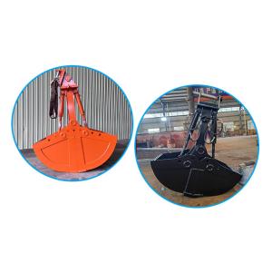 Quality Double Cylinder Excavator Clamshell Bucket 10-12 Ton Q355B Mechanical wholesale