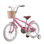 Pink Color Lightweight Kids Bike 12inch With Basket And Training Wheel OEM
