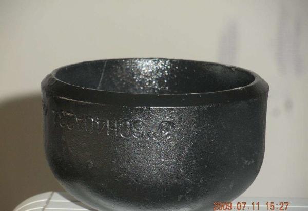 SCH10 Galvanized Carbon Steel Pipe Cap Sandblasting Black Paint SCH20 SCH30