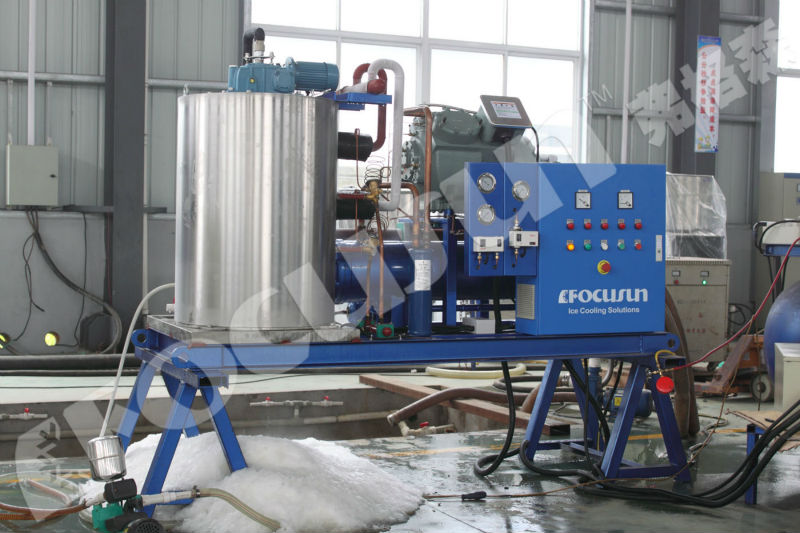 FIF-50W Motor-driven Seawater Flake Ice Maker for Fishery and Seafood Preservation