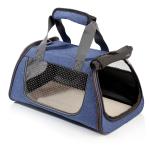 Navy Blue Color Puppy Carry Bag , Dog Travel Bag Washable Large Capacity