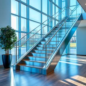 Quality Modern SSS Stainless Steel Handrails with Round Plate Cover for Glass Fencing wholesale