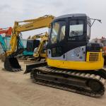 Used Excavator Komatsu PC78us with Thumb and Rubber Track Secondhand Digger 7-8