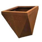 Flower pot corten steel long rectangle outdoor planters