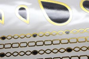 Quality Gold Metallic Temporary tattoo wholesale