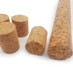 Waterproof Agglomerated Cork Rods Sticks For Making Cork Stoppers 640mm