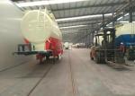 Powder Material Tank Semi Truck Trailer , 48000L Weichai Engine Semi Tractor